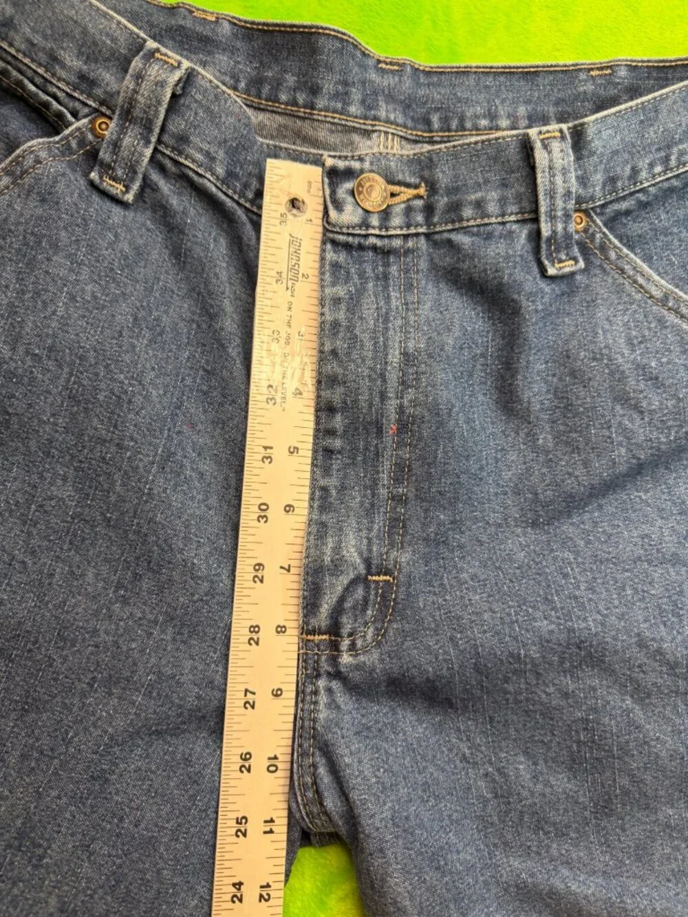 Wrangler Carpenter Jeans Mens Sz 34x34 Riveted Denim Workwear